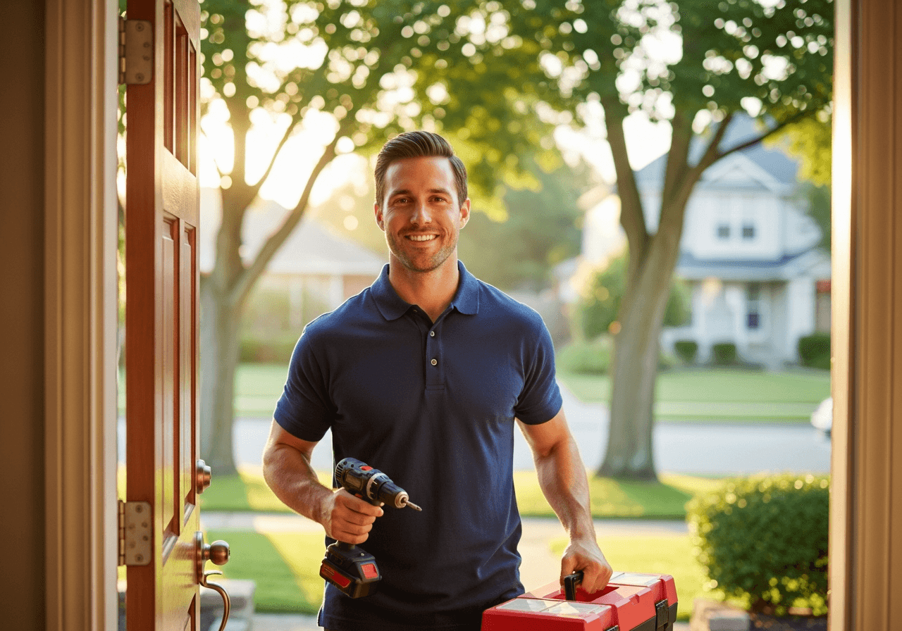 Your Caldwell handyman arriving at a Treasure Valley home ready to work
